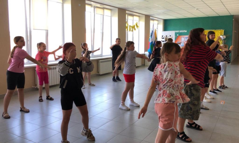 Второй день в пришкольном лагере «Солнышко».